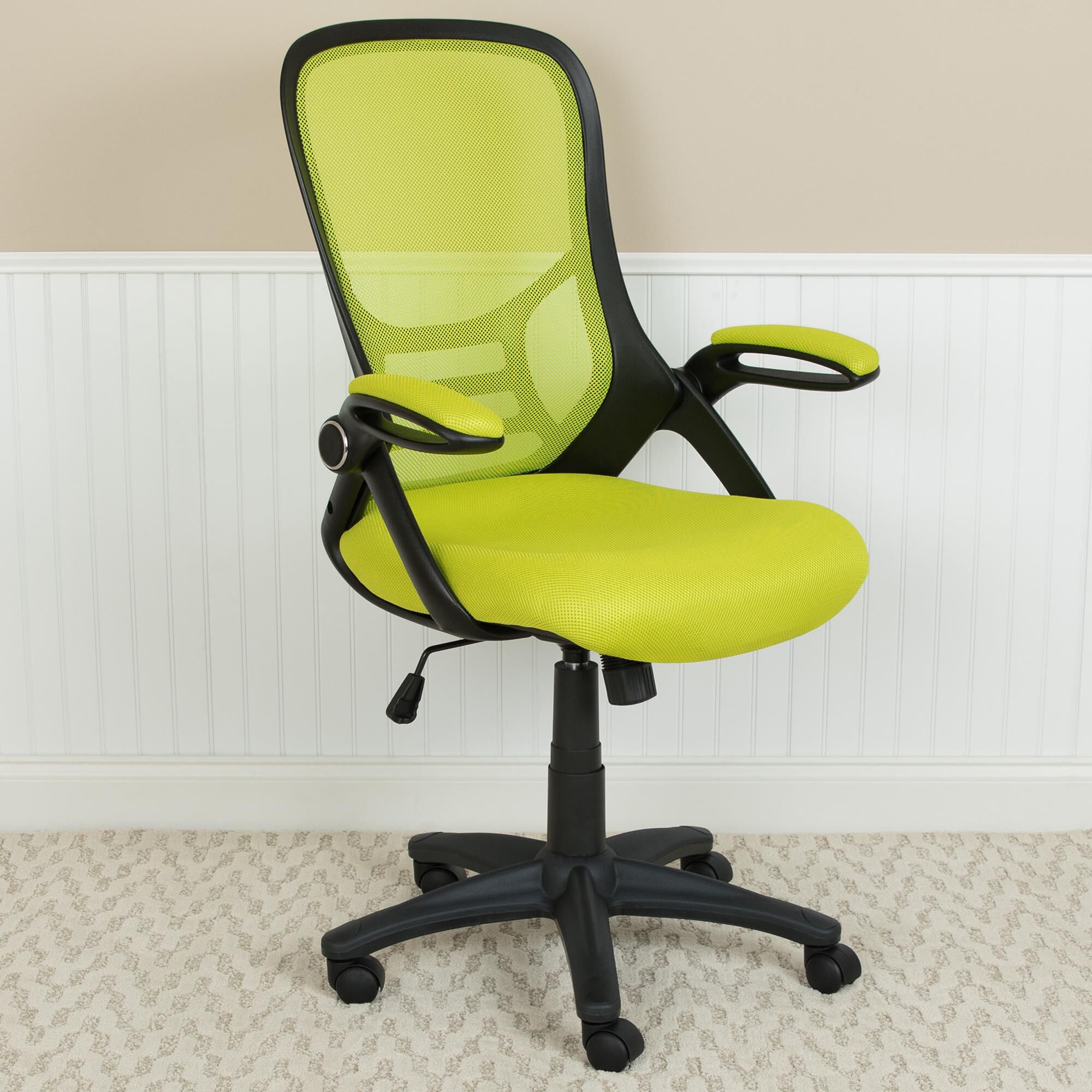 Green rolling chair top