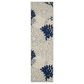 Nourison Aloha ALH05 2"3" x 8" Ivory and Navy Indoor/Outdoor Runner, , large