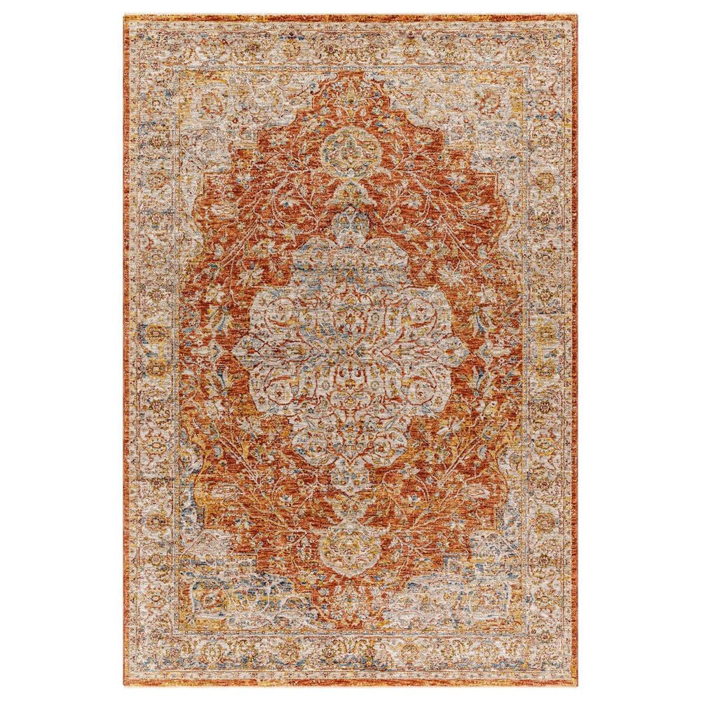 Surya Mona Lisa 2"7" x 10" Brick Red, Tan, Mustard, Dark Blue, Sage, Burgundy and Olive Runner, , large