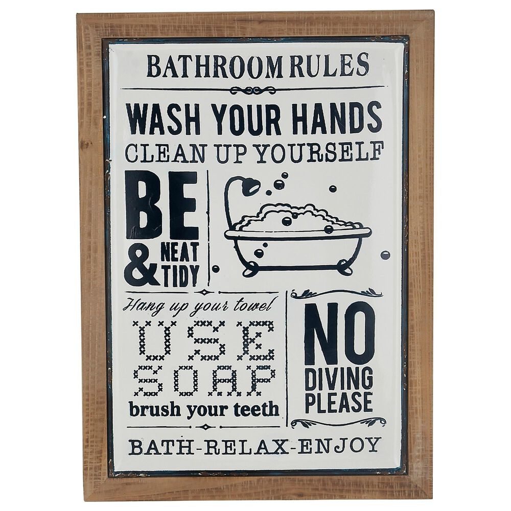 Maple and Jade 23" x 17" Wall Decor in White with Light Wood Frame, , large