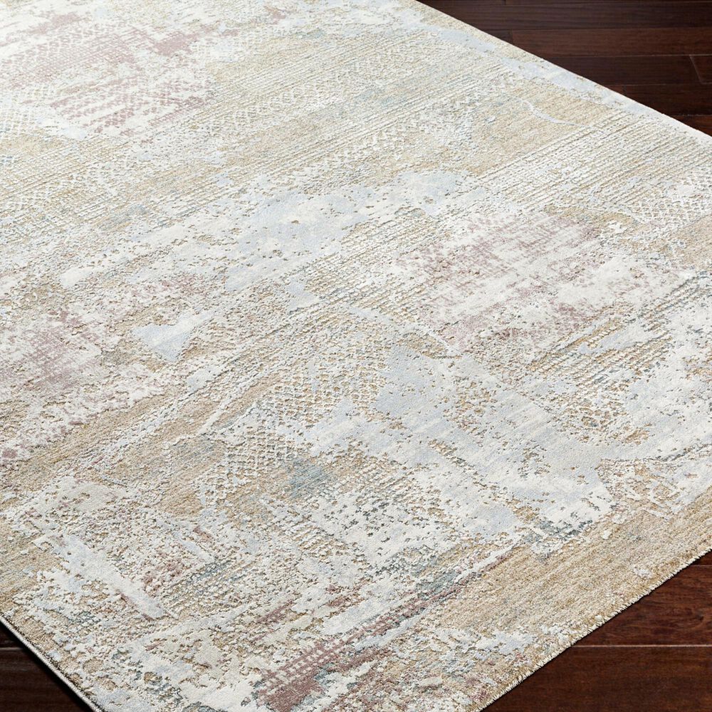 Surya Brunswick 5&#39; x 7&#39;5&quot; Cream, Light Slate, Taupe, Tan, Dusty Pink and Blue Area Rug, , large