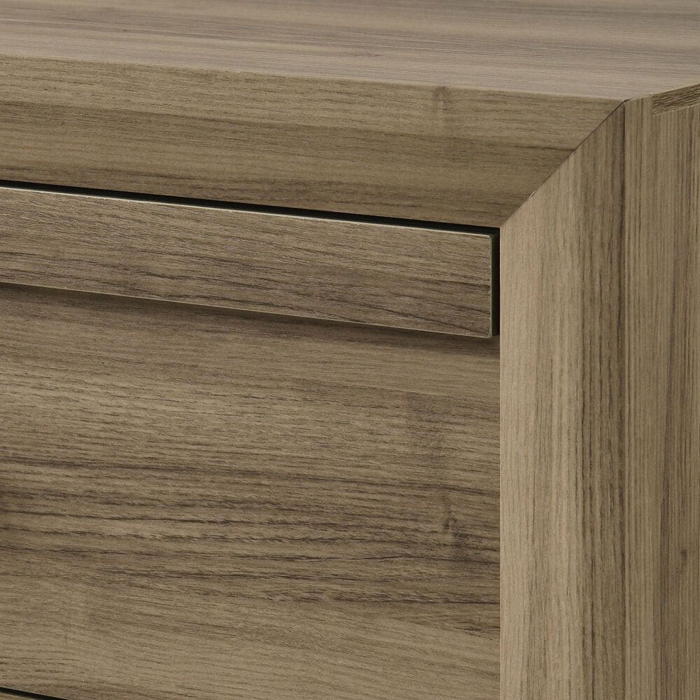 Crown Mark Valor 6-Drawer Dresser and Mirror in Light Brown, , large