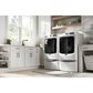 Maytag 4.8 Cu. Ft. Front Load Washer and 7.3 Cu. Ft. Electric Dryer Laundry Pair with Pedestal in White, , large
