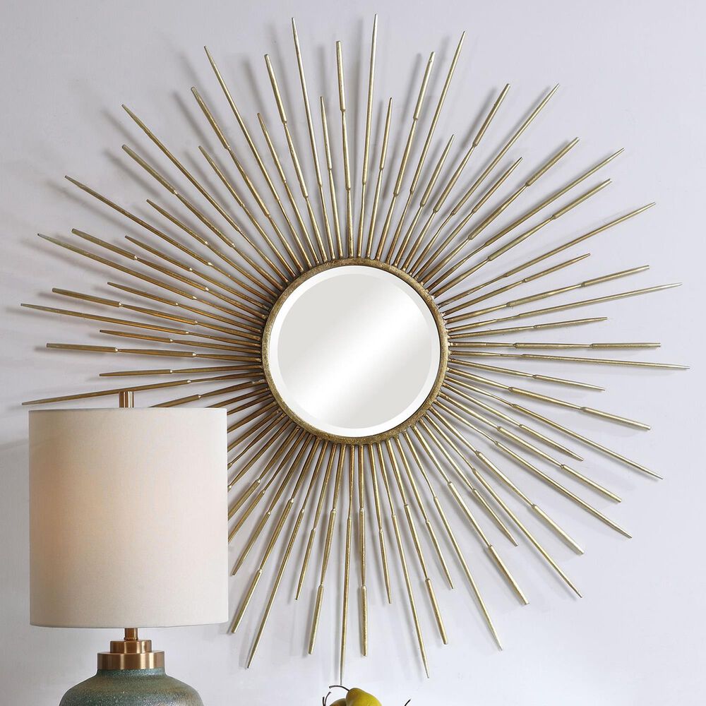 Uttermost Golden Rays Starburst Mirror, , large