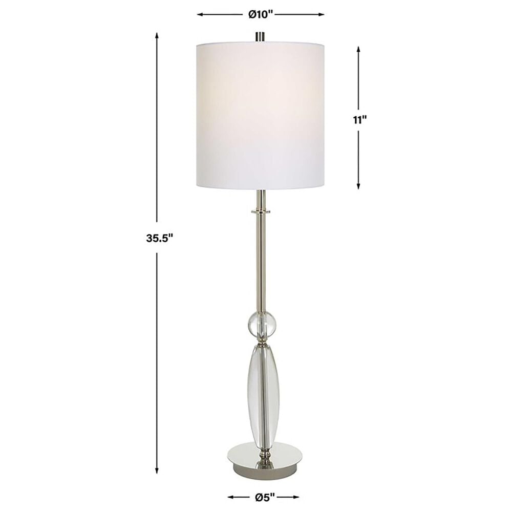 Uttermost Sceptre Buffet Lamp in Polished Nickel, , large