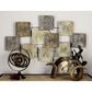 Maple and Jade 24" x 43" Wall Sculptures Carved Overlapping in Gold, , large