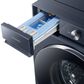 Samsung Bespoke 5.3 Cu. Ft. Front Load Washer and 7.6 Cu. Ft. Electric Dryer Laundry Pair in Brushed Navy, , large