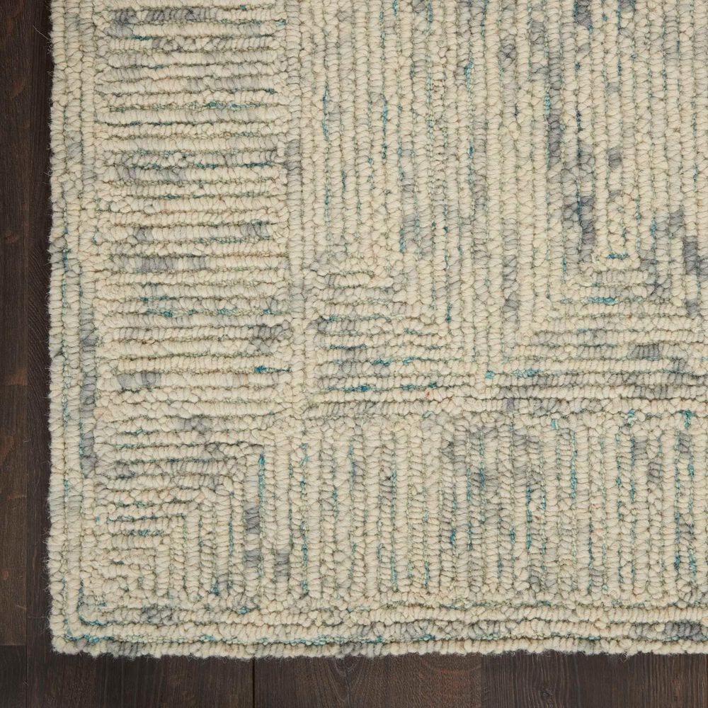 Nourison Colorado 3&#39;9&quot; x 5&#39;9&quot; Ivory, Grey and Teal Area Rug, , large