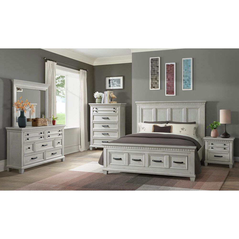 Mayberry Hill McCoy Dresser and Mirror in Antique White, , large
