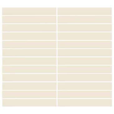Dal-Tile Color Wheel Matte Biscuit 12"" X 10"" Ceramic Mosaic Sheet, , large