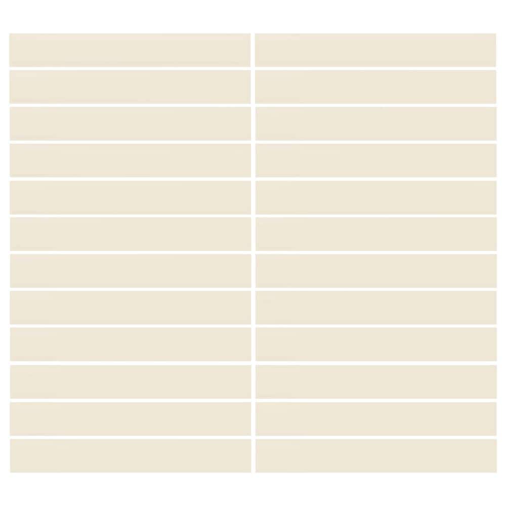 Dal-Tile Color Wheel Matte Biscuit 12"" X 10"" Ceramic Mosaic Sheet, , large