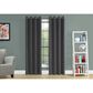 Monarch Specialties 54" x 48" Curtain Panel in Grey (Set of 2), , large