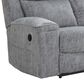 Ashley Buntington Manual Reclining Sofa in Pewter, , large