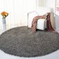 Safavieh August Shag AUG200F 6"7" Round Grey Area Rug, , large