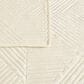 Duke Imports Virah Bella Micromink 3-Piece Full/Queen Quilt Set in Striped Ivory Weave, , large