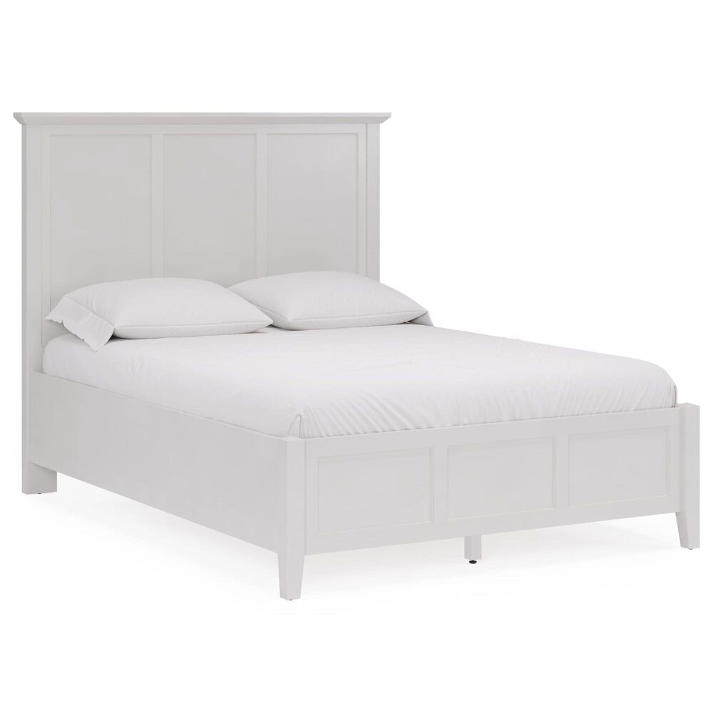 Urban Home Grace Queen Panel Bed in Snowfall White, , large