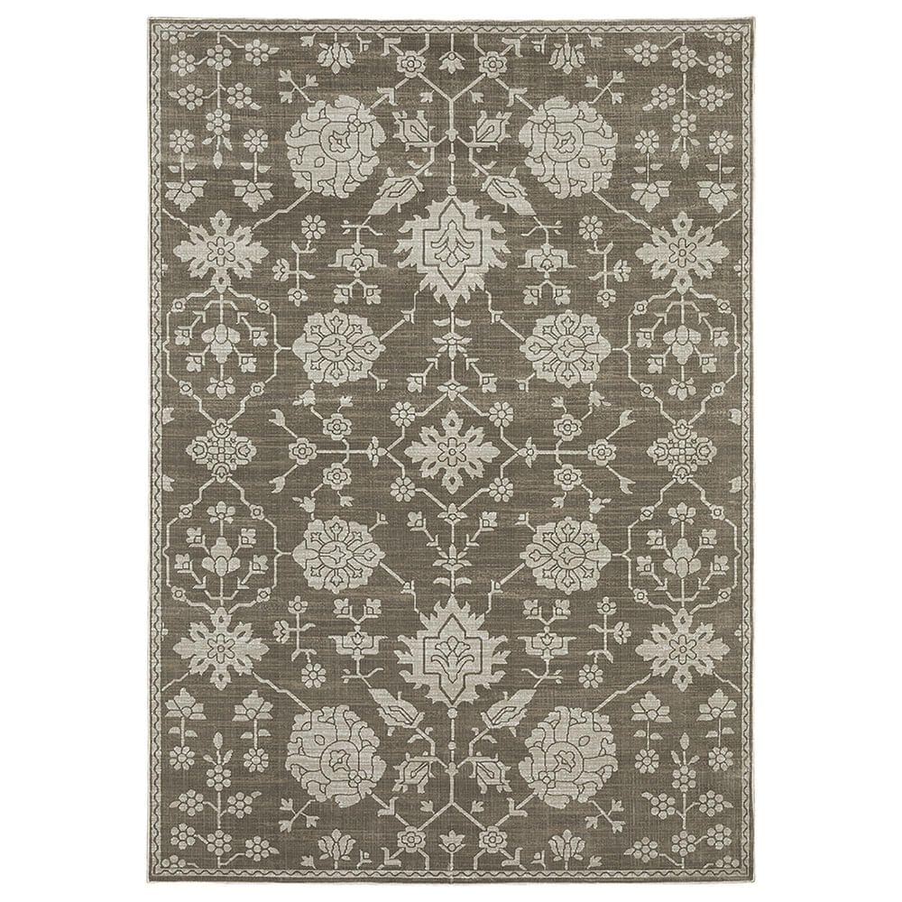 Oriental Weavers Intrigue INT01 3"10" x 5"5" Grey Area Rug, , large