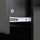HOMLUX 53" Rolling Mobile Kitchen Island with Solid Wood Top and Locking Wheels in Black, , large