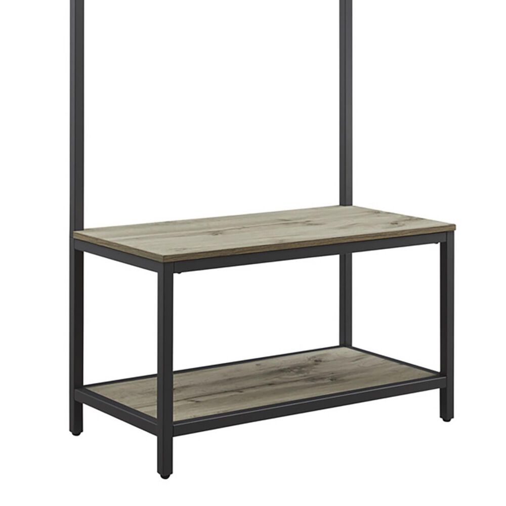 Linden Boulevard Hayes Hall Tree in Dark Brown and Grey, , large
