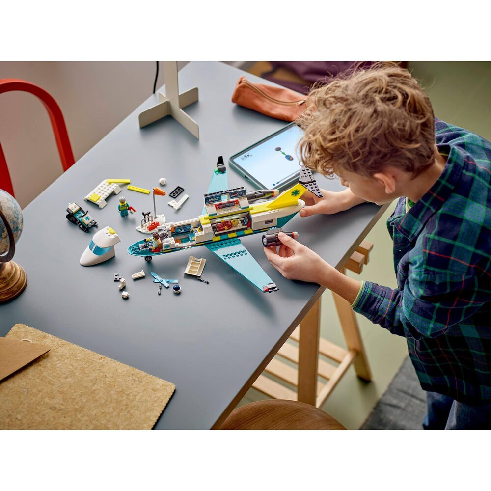 LEGO Emergency Air Ambulance Airplane Building Set, , large