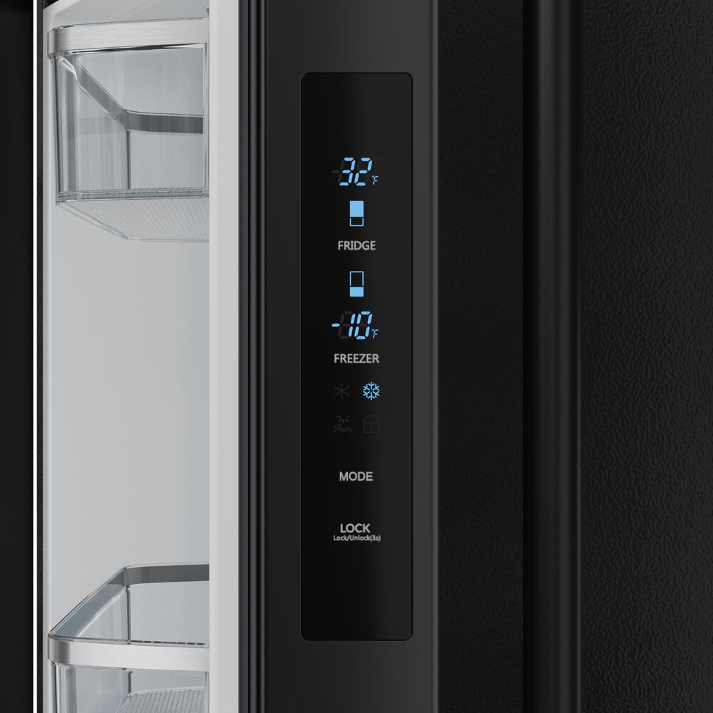 Thor Kitchen Gordon Ramsay 17.5 Cu. Ft. 3-Door French Door Refrigerator in Black, , large