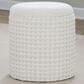 LumiSource Tahoe 18" Waffle Storage Ottoman in Ivory, , large