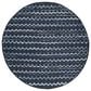 Safavieh Montauk 4" Round Turquoise, Navy Blue and Black Area Rug, , large
