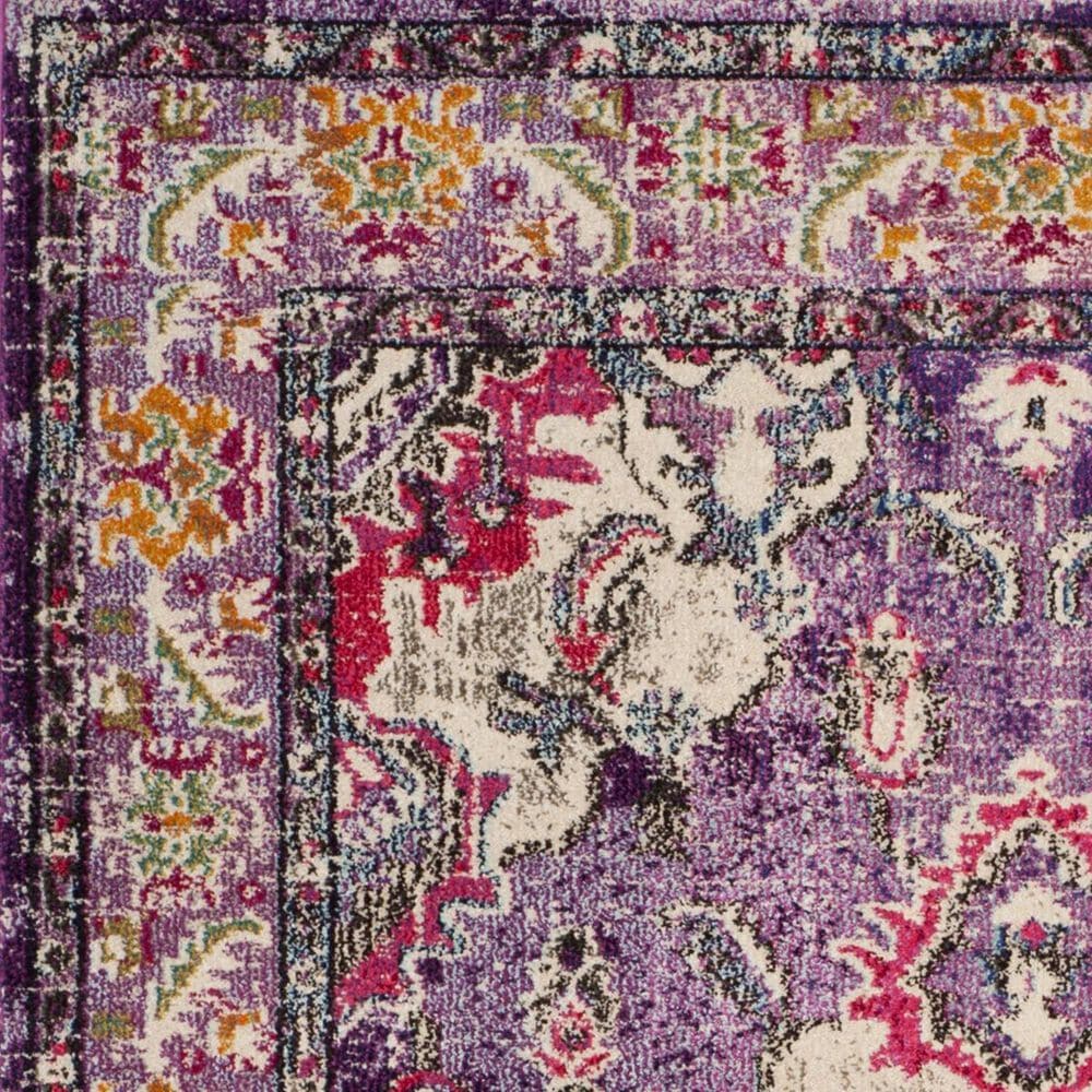 Safavieh Monaco MNC243P-5SQ 5&#39; x 5&#39;  Violet/Fuchsia Square Rug, , large