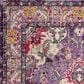 Safavieh Monaco MNC243P-5SQ 5" x 5" Violet/Fuchsia Square Rug, , large