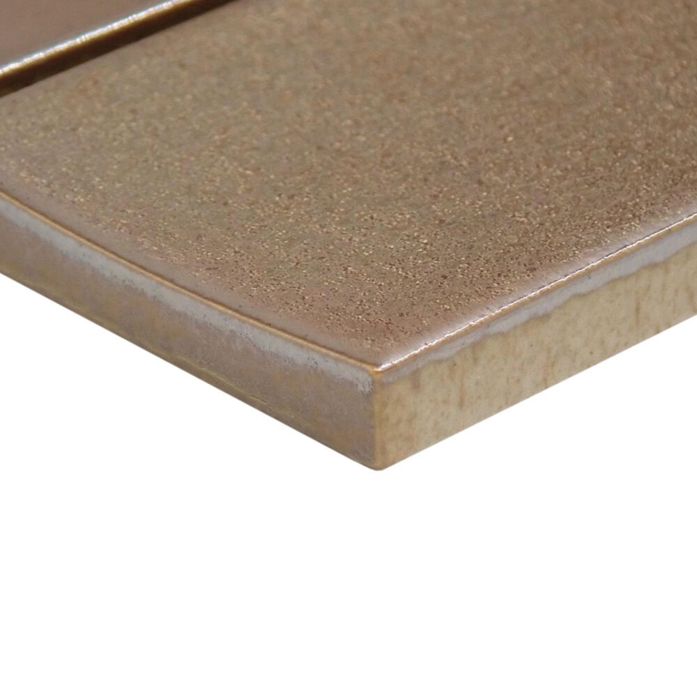 Emser Kaizen Copper 2" x 8" Rectangle on 9" x 15" Satin Porcelain Mosaic Sheet, , large