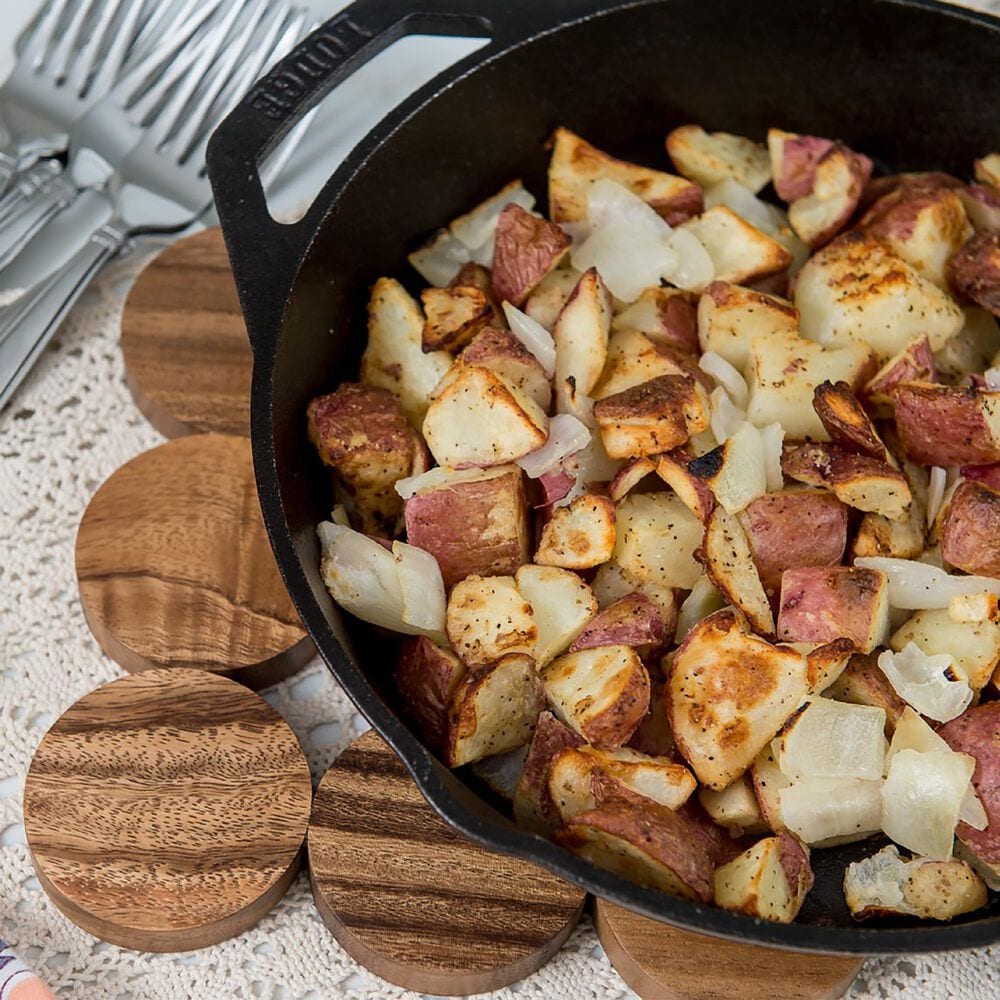 Lipper International Acacia Dotted Trivet in Brown, , large