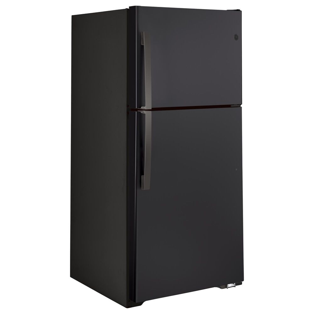 GE Appliances 21.9 Cu. Ft. Top-Freezer Refrigerator in Fingerprint Resistant Black Slate, , large