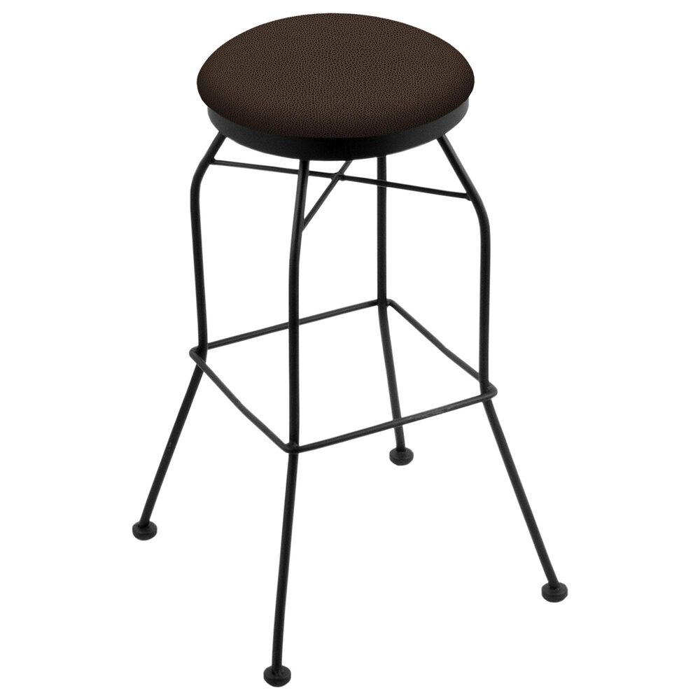 Holland Bar Stool 3020 25" Swivel Counter Stool with Black Wrinkle and Rein Coffee Seat, , large