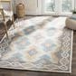 Safavieh Micro-Loop Southwestern 4" x 6" Blue and Beige Area Rug, , large
