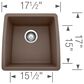 Blanco Performa 18" Bar Sink in Cafe, , large