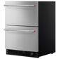 KitchenAid 4.2 Cu. Ft. Undercounter Double-Drawer Refrigerator and Freezer in Black and Stainless Steel, , large