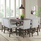 Mayberry Hill Seneca 8 Piece Counter Dining Set in Walnut, , large