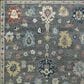 Amer Rugs Jaigarh 10" x 14" Pebble Gray and Ivory Area Rug, , large
