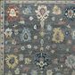 Amer Rugs Jaigarh 10" x 14" Pebble Gray and Ivory Area Rug, , large