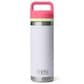 YETI Rambler 18 Oz Water Bottle with Color-Blocked Chug Cap in Mist, Pink and Grasshopper, , large