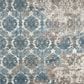 Nourison Karma KRM05 9"3" x 12"9" Blue and Ivory Area Rug, , large