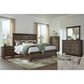 Riva Ridge Oxford King Panel Storage Bed in Cocoa with USB Ports, , large