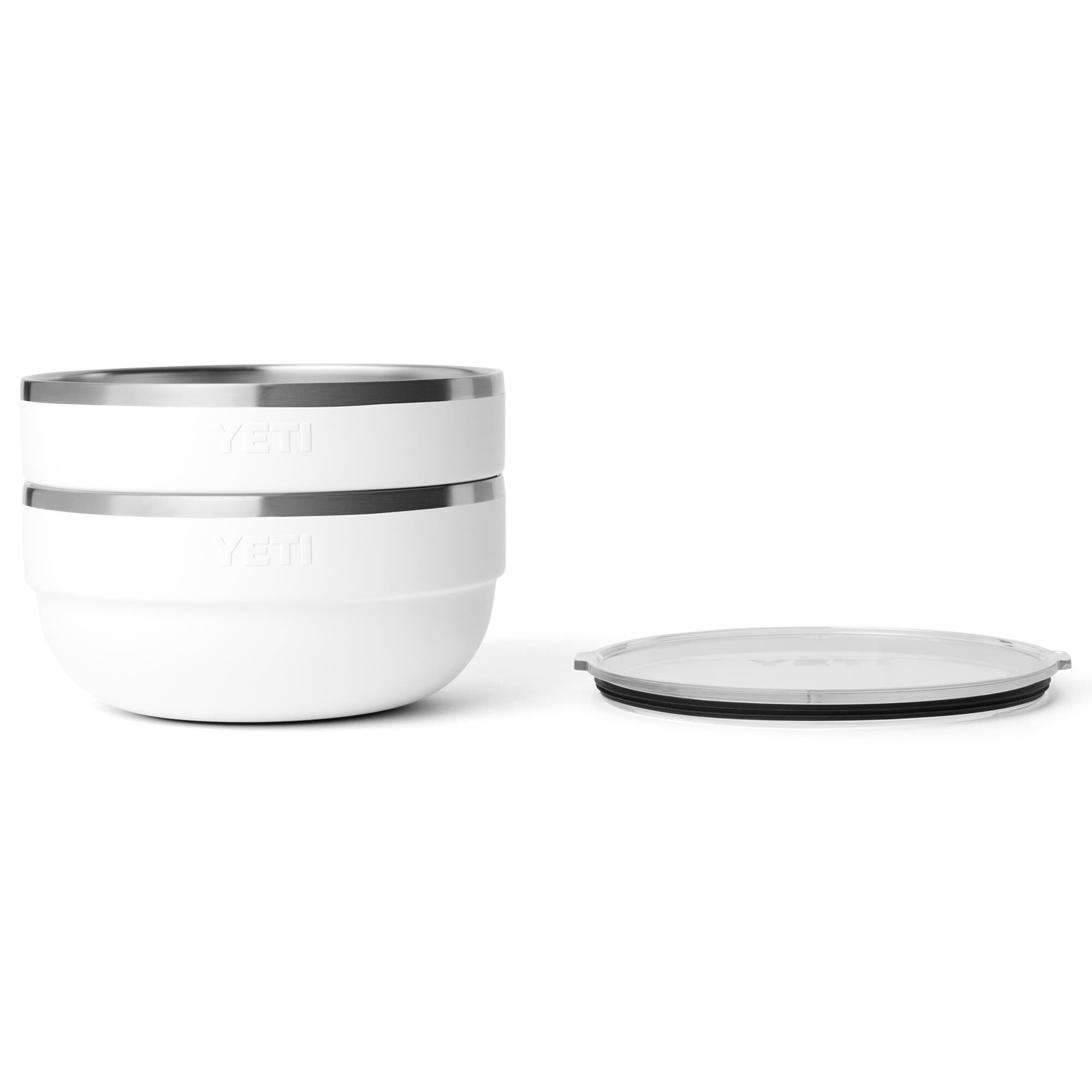 YETI Rambler 3-Piece Standard Insulated Bowl Set in White