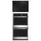 GE Profile 2-Piece Kitchen Package with Stainless Steel 30" Smart Built-In Convection Double Wall Oven and 30" Electric Cooktop in Black, , large