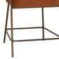 Linon Home Decor Prestwick Counter Stool with Caramel Cushion in Antique Bronze (Set of 2), , large