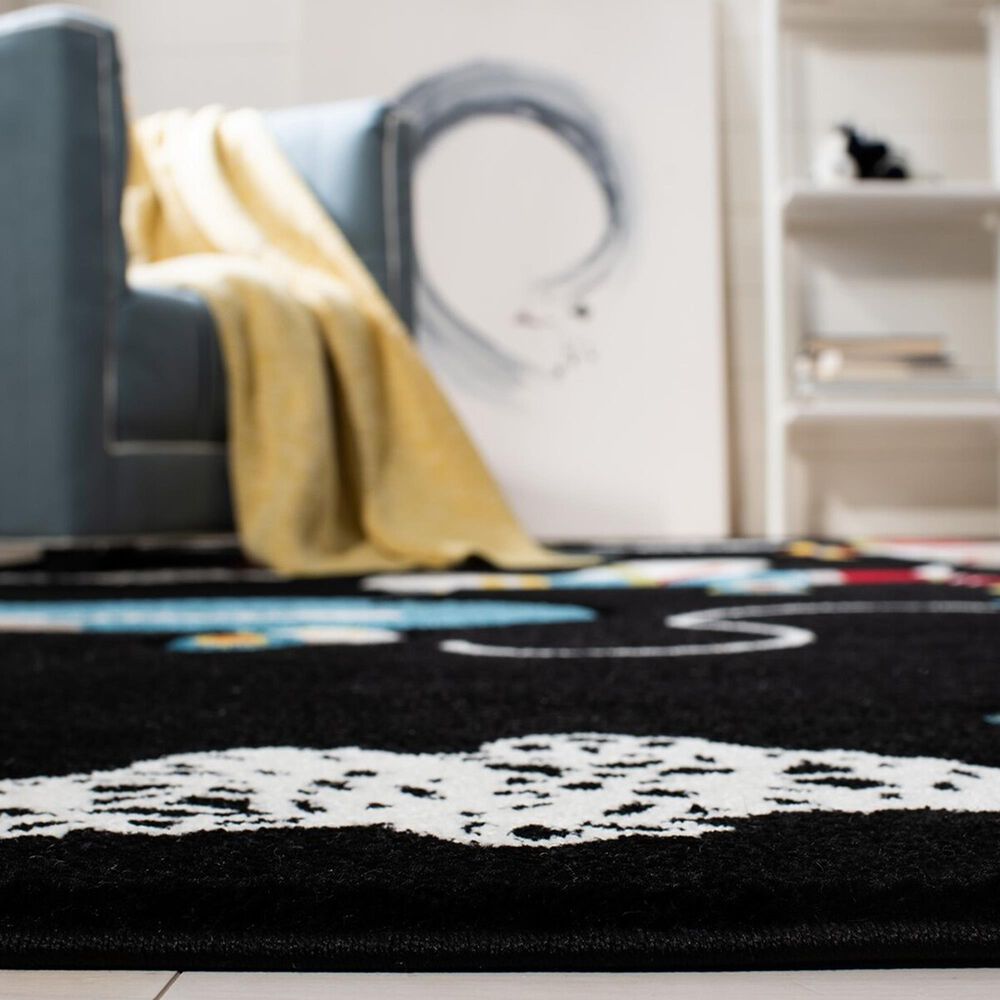 Safavieh Carousel Outer Space 8&#39; x 10&#39; Black and Ivory Kids  Area Rug, , large