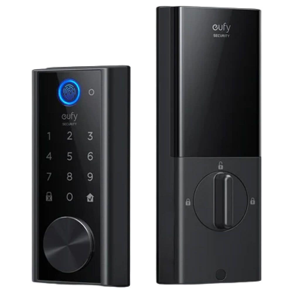 eufy Smart Lock Wi-Fi Replacement Deadbolt with App in Black, , large