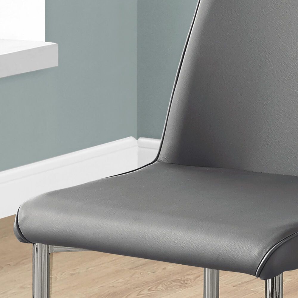 Monarch Specialties Retro Dining Chairs in Grey Set of 2 Nebraska