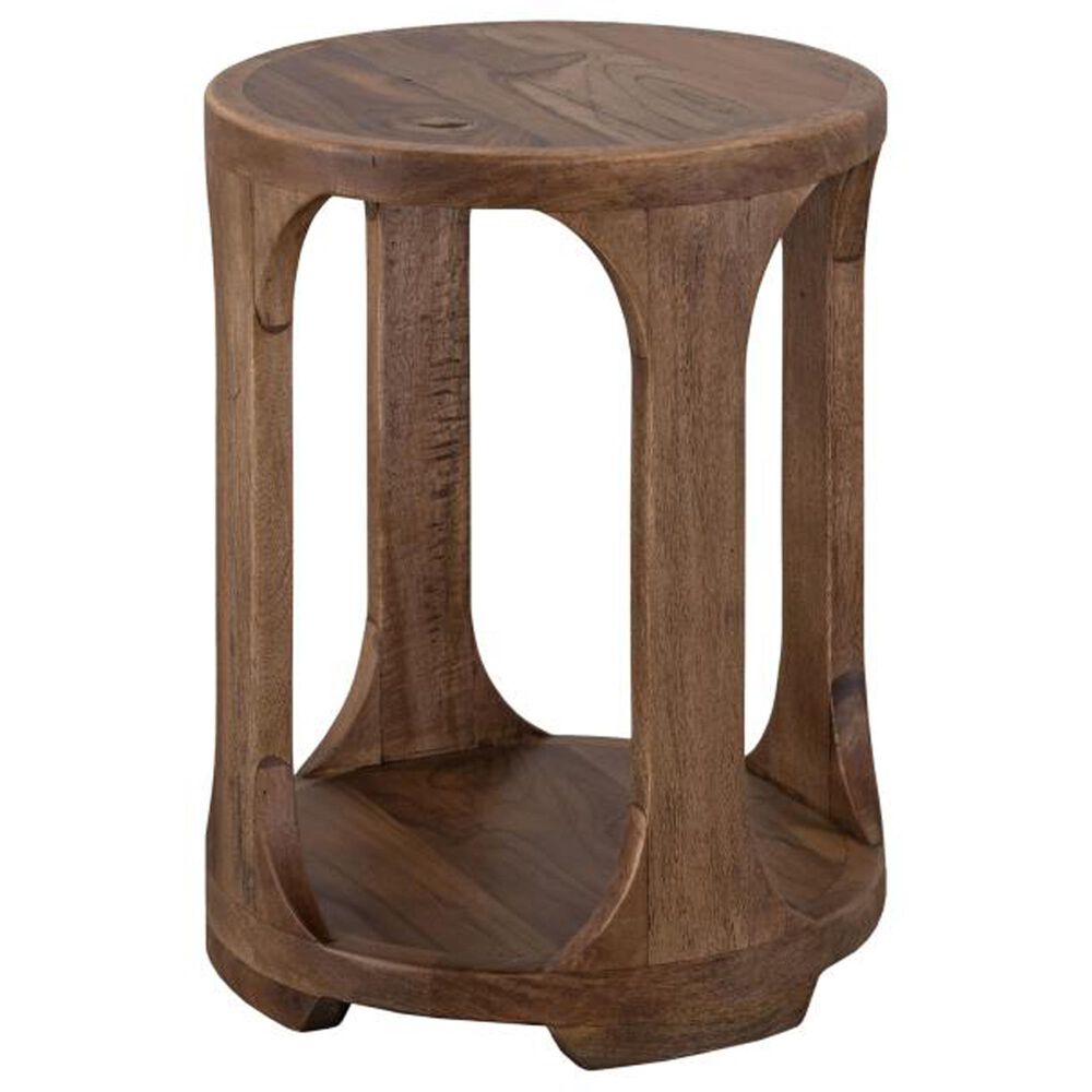 Fallridge Balam Chairside Table in Brown, , large