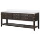 Lexora Home Norwalk 84" Double Bathroom Vanity in Brown Oak with White Cultured Marble Top  and Rectangle Sink, , large